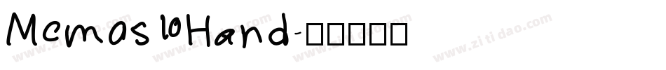 Memos Hand字体转换